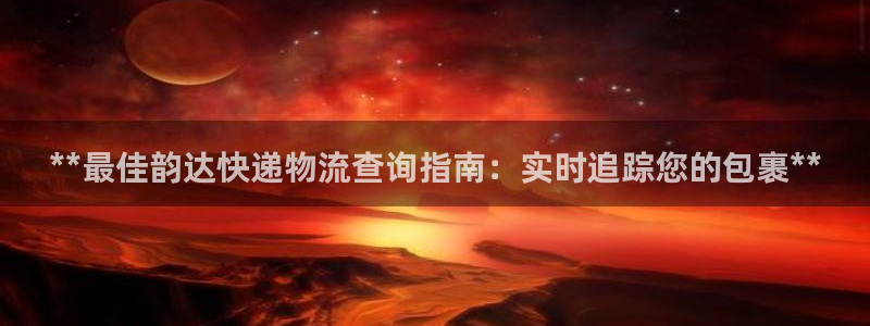 28圈电子：**最佳韵达快递物流查询