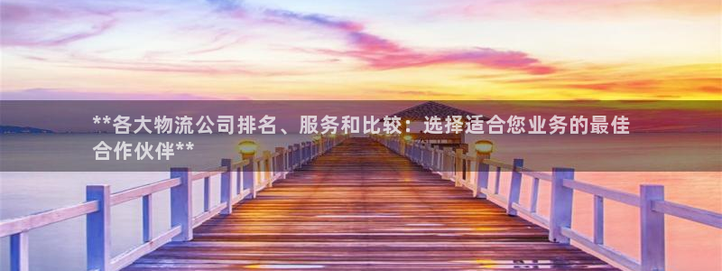 28圈黑不黑：**各大物流公司排名、