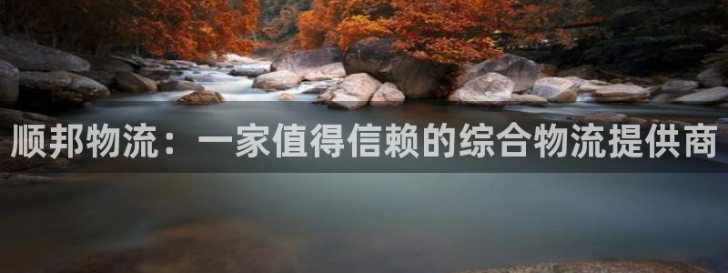 28圈玩法：顺邦物流：一家值得信赖的