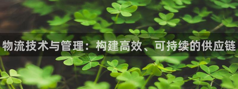 28圈网站怎么注册：物流技术与管理：